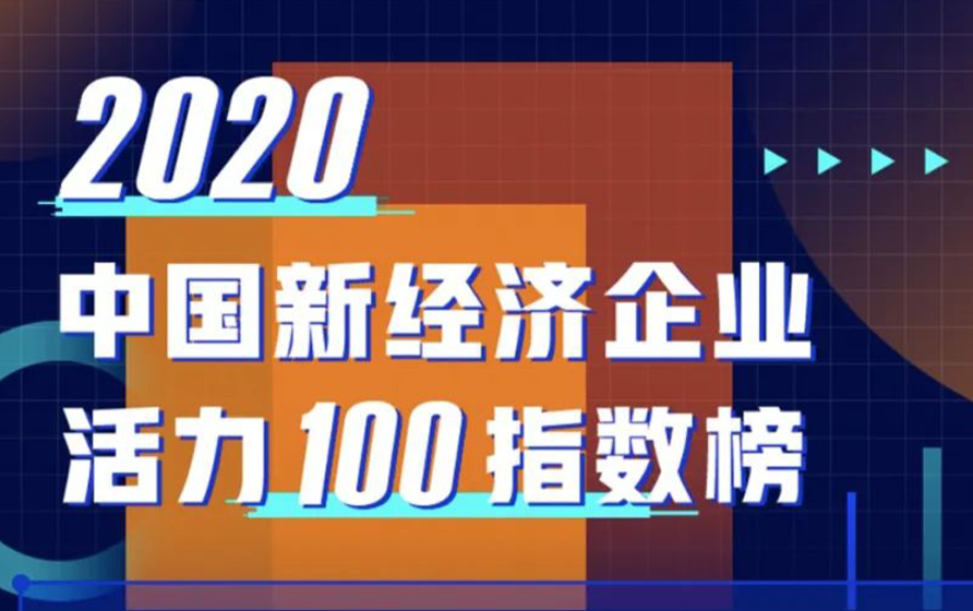 中国新经济企业活力100指数榜单