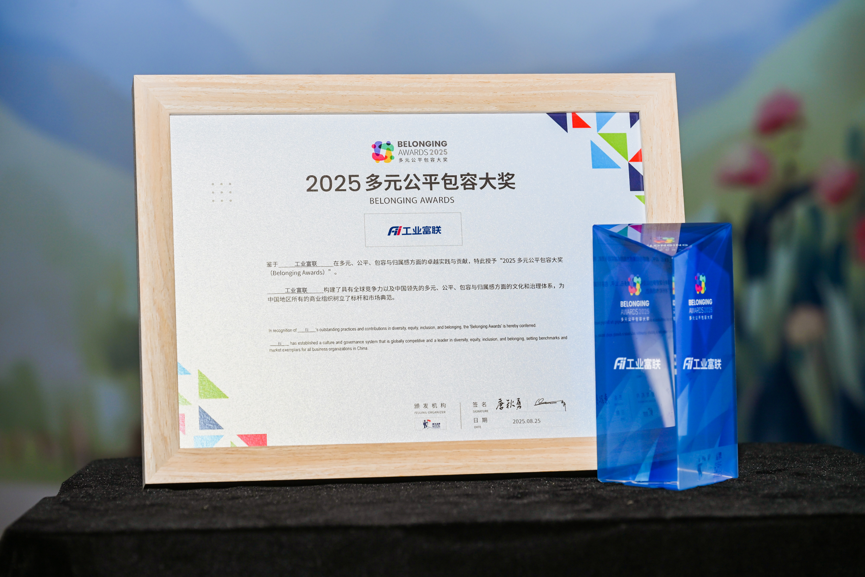 打造DEI实践标杆，工业富联荣获“2025多元公平包容大奖”